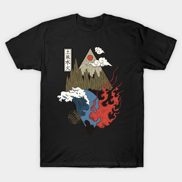 Four Elements T-Shirt by DaSy23